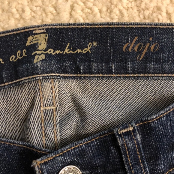 7 for All Mankind Dojo Flare Blue Jeans size 26 - Picture 6 of 9